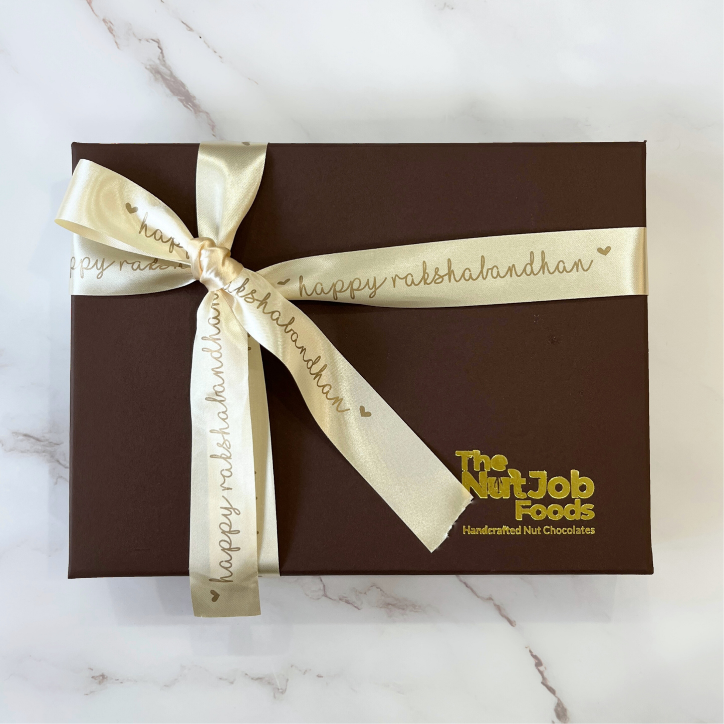 Love You Bro Rakhi Gift Box - 12 Pieces Assorted Chocolate Gift Box - Premium Almond and Dates Chocolates