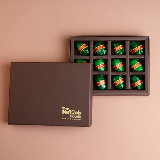 Diwali Chocolate Gift Box - Almond and Chocolate Dates - 12 Pieces Premium Assorted Dates Chocolates - Dry Fruits Gift Box - Happy Diwali - Dark Chocolate Diwali Gift