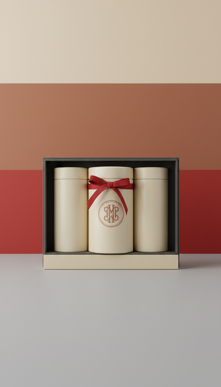Gourmet Tea Collection Gift Box with Elegant Containers