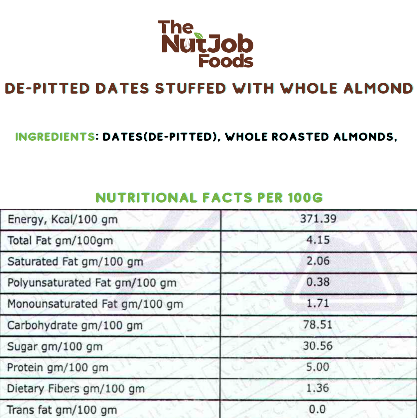 De-pitted Dates with Whole Roasted Almonds at their Centre - 24 Foil Wrapped Pieces