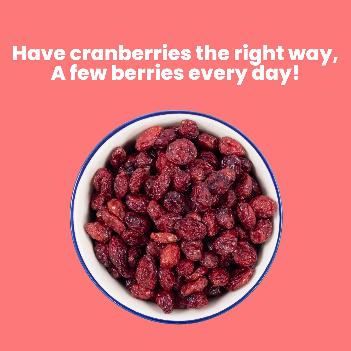 Premium Dried Cranberries - 250g Pouch - Imported Berries - Healthy Snack - Dry Fruits, Whole Cranberries