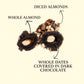 Dark Chocolate Dates with Almonds - 12 Pieces