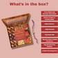 Raksha Bandhan Gift Box with Rakhi - Premium Dry Fruits, Cookies, Chocolates, Wooden Gift Box - 650g