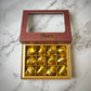 Dark Chocolate Coated Dates Stuffed with Almonds with Diced Almonds Coating - 12 Foil-Wrapped Pieces