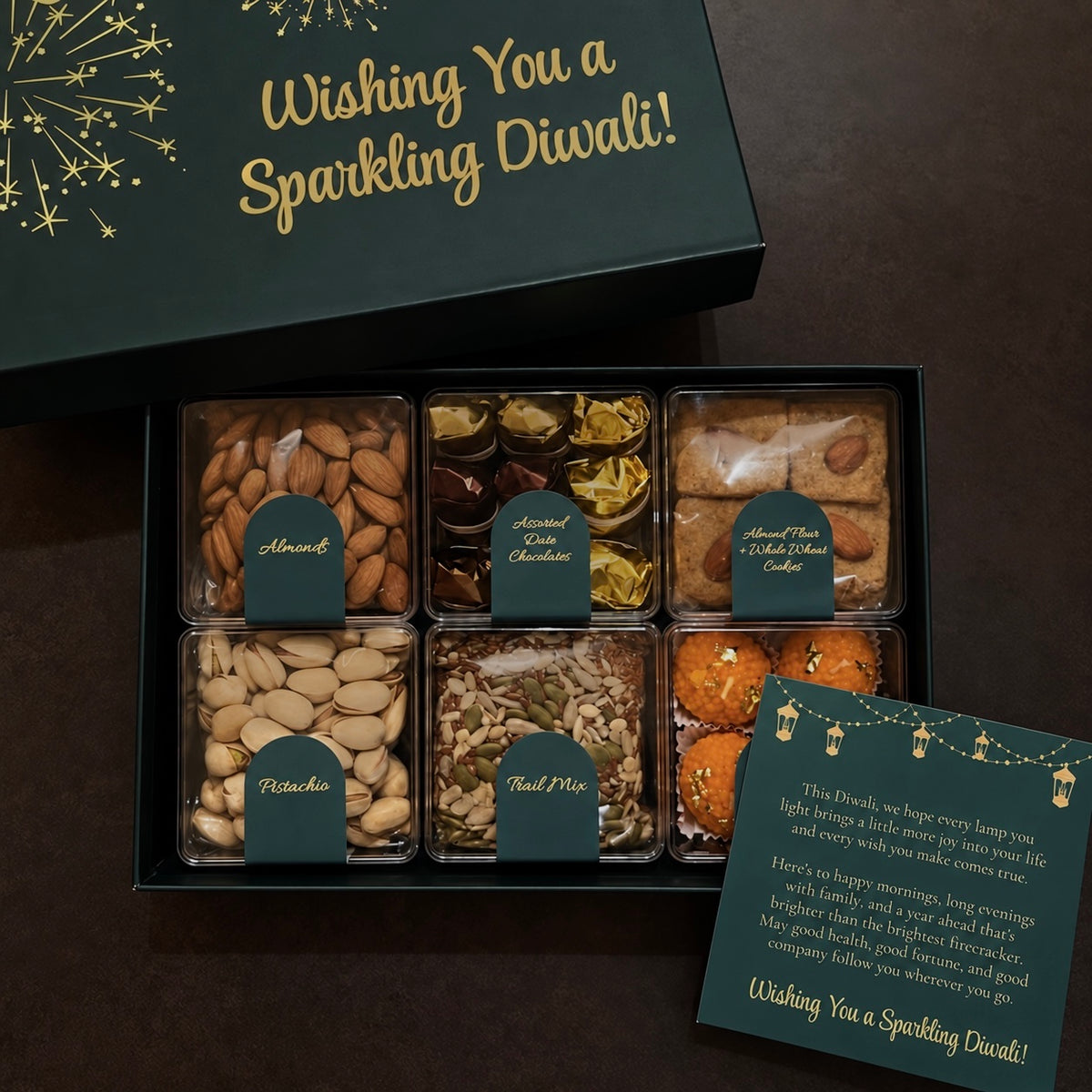 Aasmaan - Six Compartment Assorted Diwali Box