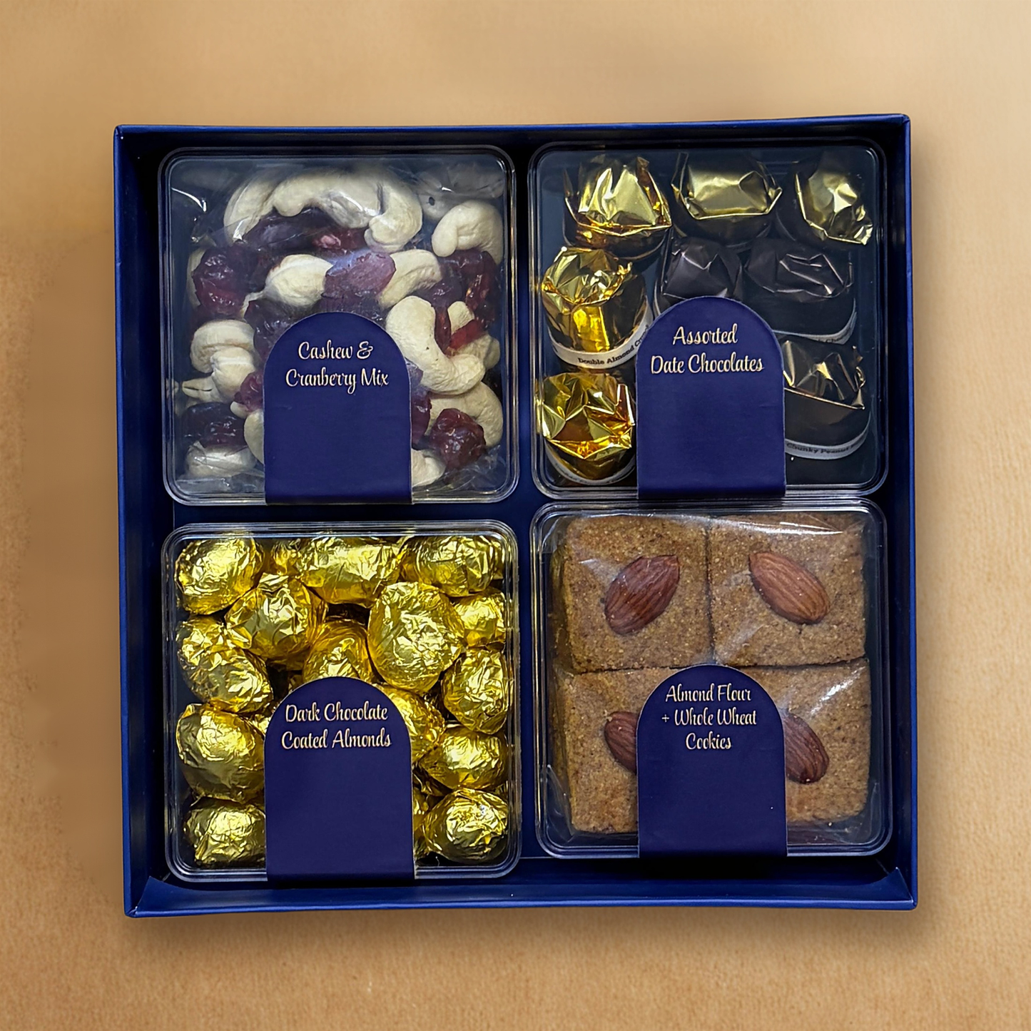 Raksha Bandhan Nazar Na Lage Gift Box - 4 Items Assortment with Evil Eye Rakhi & Roli Chawal