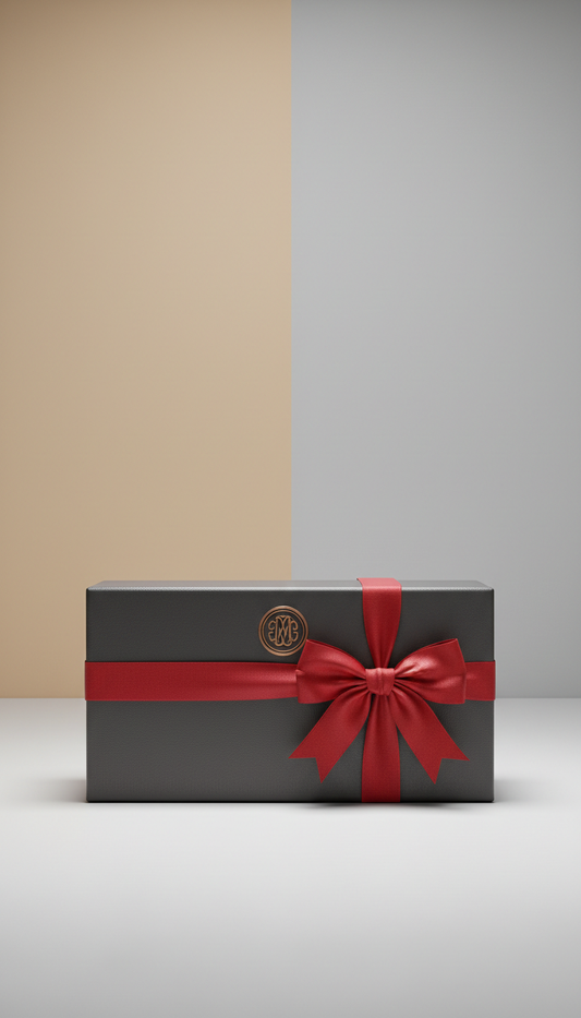 Leather Executive Gift Box with Bronze Monogram