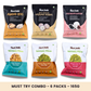 Must Try Snacks Taster Combo - 165g - 6 Convenience Pouches - Healthy Snacking