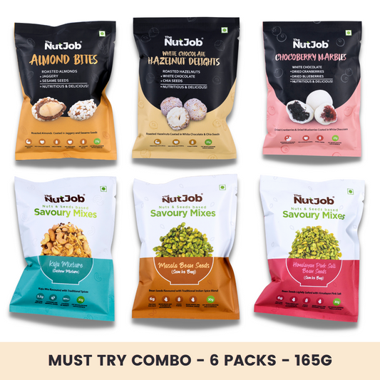 Must Try Snacks Taster Combo - 165g - 6 Convenience Pouches