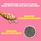 Dark Chocolate Hazelnut Delights - Dark Chocolate and Chia Coated Hazelnuts - 200g
